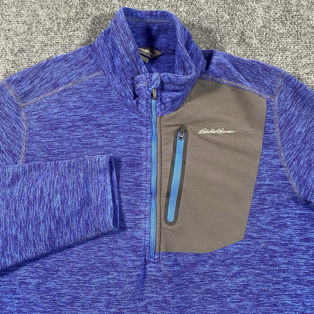 Eddie Bauer Cloud Layer Pro 1/4 Zip Pullover Sweater Mens Size Medium Fleece